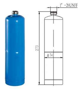 Réservoir à <span class=keywords><strong>gaz</strong></span> vide en acier de 1 kg pour réfrigérant <span class=keywords><strong>R134a</strong></span> pour machine laser Candela Gentlemax Pro Plus - Product Image 6