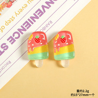 CHENXI Mini Gelato Estivo in Resina, Modellino Artistico Fai da Te per Custodie Telefono, Charm per Slime, Decorazioni Casa, Casa delle Bambole
