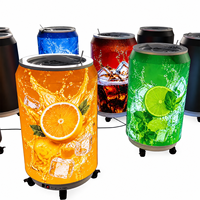 Écran publicitaire LED incurvé en forme de bière, module vidéo LED cylindrique flexible pour canettes de boissons, mur d'affichage LED