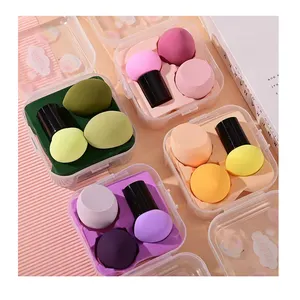 Kit <span class=keywords><strong>De</strong></span> Maquiagem <span class=keywords><strong>De</strong></span> Alta Calidad, Estuche <span class=keywords><strong>De</strong></span> Esponja Para Maquillaje, belleza, seta, licuadora, 3 uds., 2023 - Product Image 1