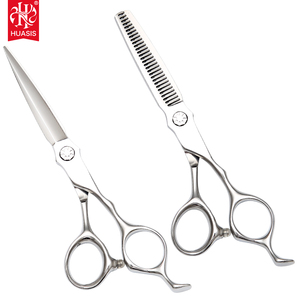 Ciseaux de coiffure professionnels AR-D17 polis miroir faits à la main, en acier japonais 440C, ensemble de ciseaux à effiler 6.0" pour barbier et salon de coiffure - Product Image 1