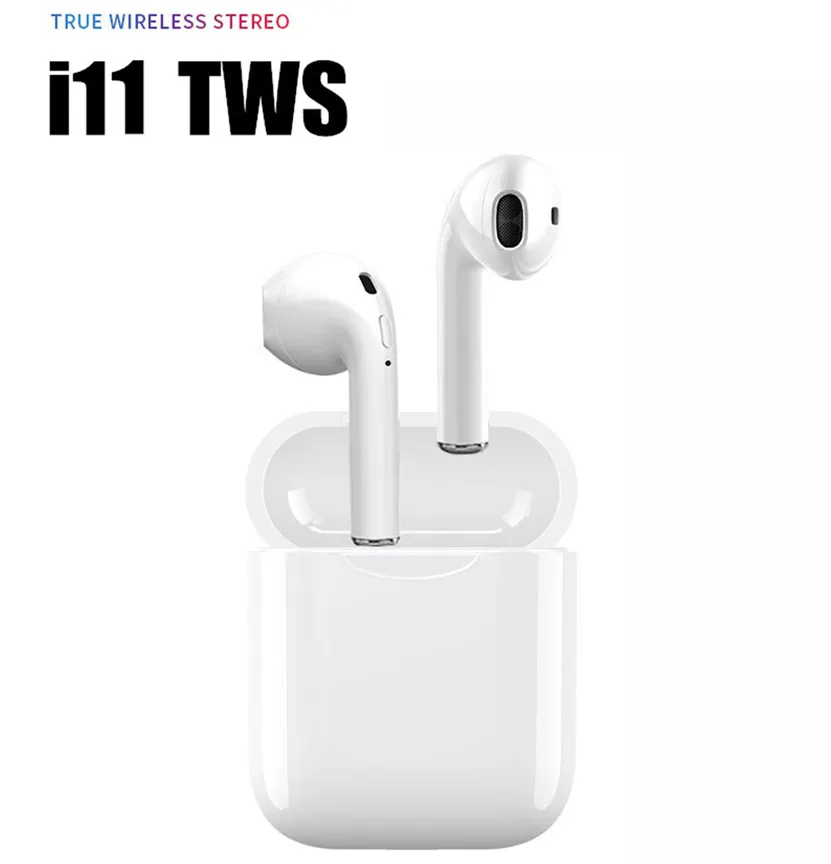 I11 TWS بلوتوث 5.0 سماعات لاسلكية سماعات الأذن سماعات للأذن صغيرة مع هيئة التصنيع العسكري