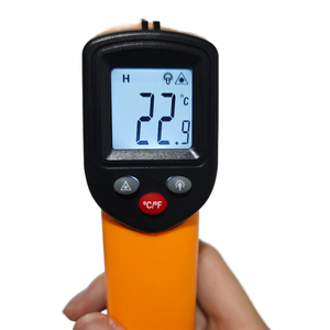Termômetro infravermelho amarelo portátil Gun -50 ° C-550/600 ° C sem contato Sensor de temperatura Laser Digital Home Industrial plástico - Product Image 2