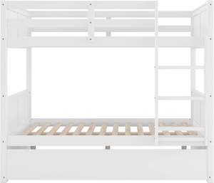 Cadre de <span class=keywords><strong>lit</strong></span> en <span class=keywords><strong>bois</strong></span> pour enfants de vente chaude cadre de <span class=keywords><strong>lit</strong></span> <span class=keywords><strong>blanc</strong></span> Grille de protection contre les chutes avec tiroirs de rangement et échelle - Product Image 6