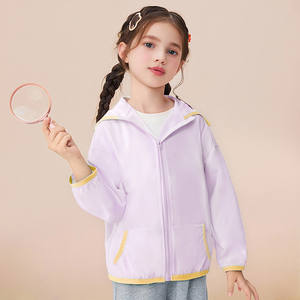 Vestes légères de protection solaire pour garçons et filles, manteaux à capuche pour enfants en bas âge, vêtements d'extérieur respirants pour enfants - Product Image 2