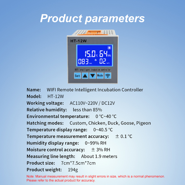 HT-12W Wifi Factory Supply XM18D Digital Multifunction Controller Temperature Humidity Incubator Automatic Incubator Controller