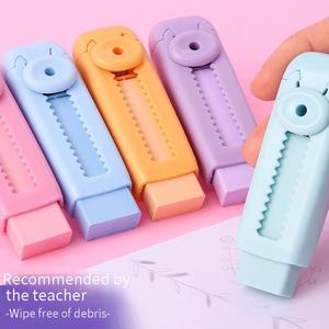 Gomme à effacer rétractable avec logo de marque pour les élèves du primaire, gomme en caoutchouc pour fournitures scolaires - Product Image 1