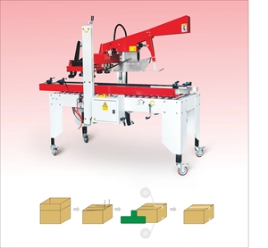 JERRY Gói Băng Dính Máy Đóng Gói Đóng Gói Gấp Nắp Hộp Carton Tự Động