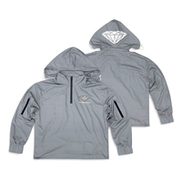 Ensembles de sport personnalisés Veste et pantalon zippés pour hommes Jogger Gym Survêtement à capuche réfléchissant