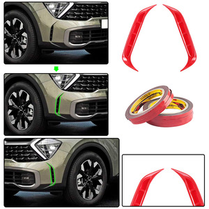 Accesorios de Exterior para coche, lámpara antiniebla delantera, embellecedor de luz frontal, ABS, roja, para <span class=keywords><strong>KIA</strong></span> <span class=keywords><strong>Sportage</strong></span> NQ5 <span class=keywords><strong>2022</strong></span>, novedad - Product Image 6