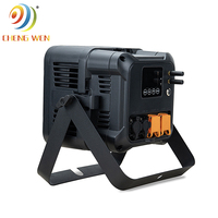16 projecteurs LED étanches RGBWA+UV 6-en-1 DMX 512 WiFi à batterie avec télécommande sans fil pour mariages et fêtes