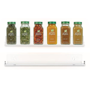 Custom Made Clear <strong>Wall</strong> Shelf Acrylic <strong>Display</strong> Shelving <strong>Unit</strong> with Open Shelf Ends - Product Image 3