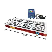 Table magnétique ronde 300x150mm Lits magnétiques dans une machine CNC VMC
