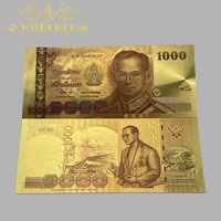 Uang Kertas Thailand Baru 2026, Uang Kertas THB Berlapis Emas 24k untuk Koleksi