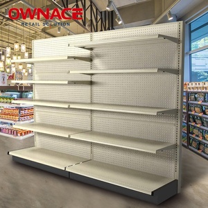 Estantería de góndola para supermercado con paneles traseros, venta al por mayor directa de fábrica de acero de China, de un solo lado - Product Image 5