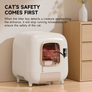 Caja de arena automática para <span class=keywords><strong>gatos</strong></span> de 50L, con control inteligente por aplicación, <span class=keywords><strong>autolimpiable</strong></span>, para mascotas, electrónica - Product Image 3