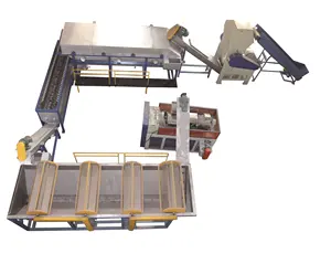 Machine de déshydratation centrifuge verticale, machine de séchage de flocons en plastique pour PE PP LDPE PET lavage de plastique, ligne de recyclage