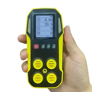 Credible supplier CD4 portable multi gas detection (H2S,O2,CO,LEL) air diffusion multigas monitor with air sampling pump