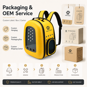 Maßgefertigter EVA Haustier-Rucksack Großhandel Transparente Katzentransporttasche Kratzfester Hartschalen-Haustierrucksack OEM ODM - Product Image 5