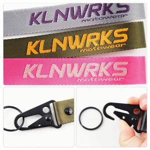 Cordón Corto Personalizado de Poliéster con Logotipo Impreso y Gancho Metálico de Águila para Cordones Bordados o Tejidos - Product Image 2
