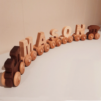 Train de lettres magnétiques en bois, jouets éducatifs pour enfants, cadeaux d'anniversaire