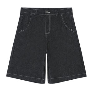 Custom Logo Embroidery High Quality Baggy Jorts Pocket Print Loose Men Denim <b>Shorts</b> Fashion Casual Breathable Jean <b>Shorts</b> Men - Product Image 4