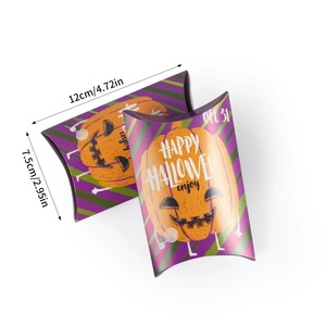 Customize 12*7.5cm Matte Printing <strong>Pillow</strong> Shaped <strong>Small</strong> Paper Box for Candy Sweetie Chocolate Packing - Product Image 6