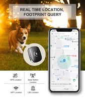 Rastreador GPS 4G para Mascotas, Mini Localizador GPS para Perros y Gatos, Dispositivo de Rastreo Antipérdida con Batería de Larga Duración, Compatible con Tarjeta Nano SIM