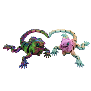 Modèle réaliste de lézard épineux imprimé en 3D en PLA avec articulations mobiles, figurine d'animal de compagnie tendance pour les enfants de 7 à 12 ans - Product Image 3