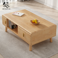 Table basse en bois massif au design moderne, livraison immédiate, stock important, personnalisable, prix usine, pour salon