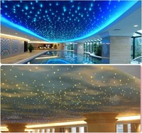 Moteur de lumière de plafond à fibres optiques LED RGB de haute qualité 16W avec télécommande tactile