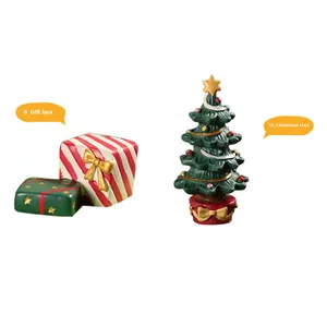 Zakka Style Cute Handmade Resin Small Christmas <b>Ornaments</b> Home Decoration Crafts - Product Image 5