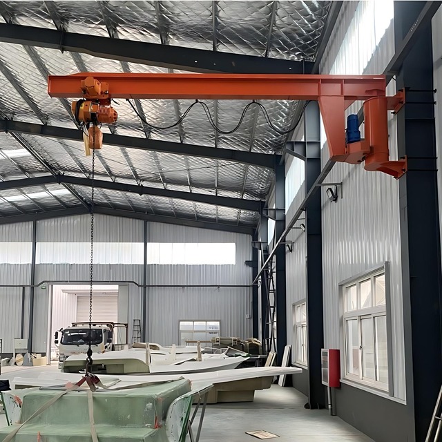 Cost Effective Wall Mounted Jib Crane for Workshop Lifting Wall Mounted Jib Crane 180 Degree Rotation for Machine Shop