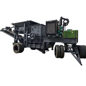 Concasseur de sable et de pierre portable, concassage fin et grossier, traitement du sable et de la pierre, concasseur mobile avec moteur diesel - Product Image 1