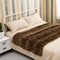Winter-Flanelldecke Weich Leichtgewichtig Leopardenmuster Digital-Druck Heim Bett & Sofa Stil