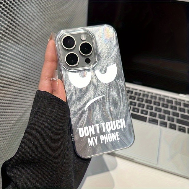 Fun Angry Expressions for iPhone 7 8 Plus X Xr Xs 11 12 13 14 15 16 17 Pro Max Don't Touch My Phone TPU Phone Case