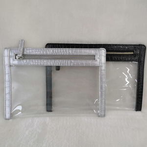 <span class=keywords><strong>LEBON</strong></span> Pochette en cuir PU transparente à fermeture éclair, petite pochette à cosmétiques tendance, très vendue - Product Image 1