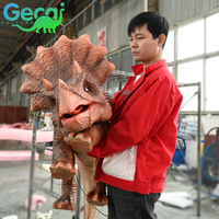 Marionnette de dinosaure réaliste en silicone de qualité supérieure, artisanale, taille réelle, animatronique, dragon, dinosaure bébé