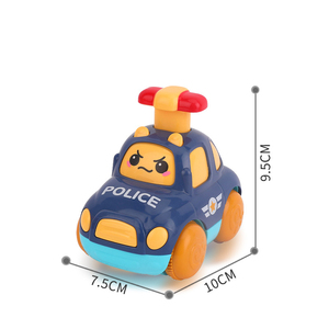 <span class=keywords><strong>Voiture</strong></span> jouet à pression en plastique, dessin animé, à pousser et à faire glisser, véhicule éducatif à inertie pour enfants - Product Image 6