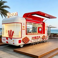 Kiosques de restaurant, bars, magasins mobiles, bureaux et remorques alimentaires préfabriqués en structure acier moderne pour appartements, hôtels et villas