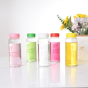 Bouteille d'eau <span class=keywords><strong>Voss</strong></span> 400ml en <span class=keywords><strong>verre</strong></span> jus avec couvercle en plastique personnalisé unique vente en gros - Product Image 5