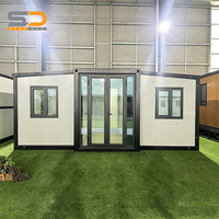 Maison conteneur extensible de style moderne 20ft 40ft, plusieurs tailles au choix, respirante, imperméable, pour hôtel, villa, appartement, bureau
