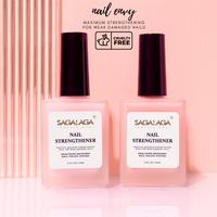 SAGALAGA Soin Réparateur et Fortifiant pour Ongles Fissurés et Fins 15ml – Flacon en Verre Dépoli – Vernis à Ongles Séchage Rapide