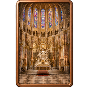Barra de Cobre Puro 999 de 5 oz, Serie Iglesia en Alto Relieve 3D, Edición Limitada, Coleccionables de Arte Religioso de Catedrales, Barra de Cobre - Product Image 3