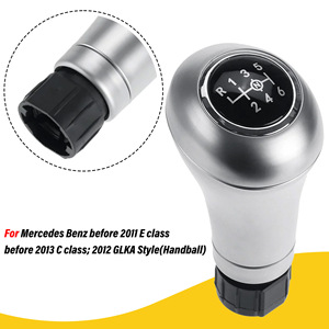 Mercedes-Benz Car Gear <b>Shift</b> <b>Knob</b> Aluminum Alloy Silver 6-Speed Manual Transmission Replacement Part - Product Image 4