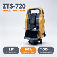 Station totale professionnelle Hi-Target ZTS-720, précision 2'', portée du prisme 5000m pour la topographie de chantier