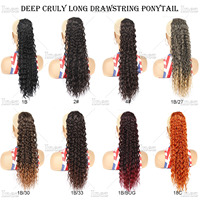 Perruques pour femmes extensions de cheveux queue de cheval cordon longues boucles cheveux naturels queue de cheval tressée
