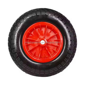 Roues en polyuréthane Maxtop pas chères de 14 pouces, roues en mousse PU 350-8 pour <span class=keywords><strong>brouette</strong></span>/remorque de jardin/chariot à main, 3.50-8 pour la manutention des matériaux - Product Image 2