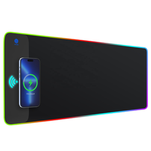 RGB PC Chuột chơi game pad 15W nhanh không dây sạc có thể gập lại chống trượt Chuột Mat văn phòng nhà-cao su bền - Product Image 3