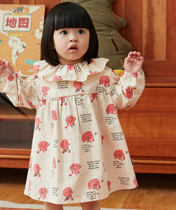 Vestidos de Princesa para Niñas, con Estampado de Animales de Dibujos Animados, Transpirables, de Manga Larga - Product Image 2